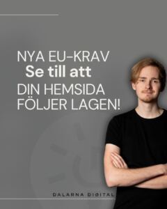 Nya EU-krav: Se till att din hemsida följer lagen!